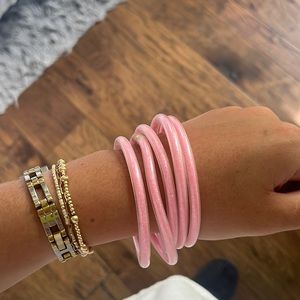 Iight pink sparkle bracelets